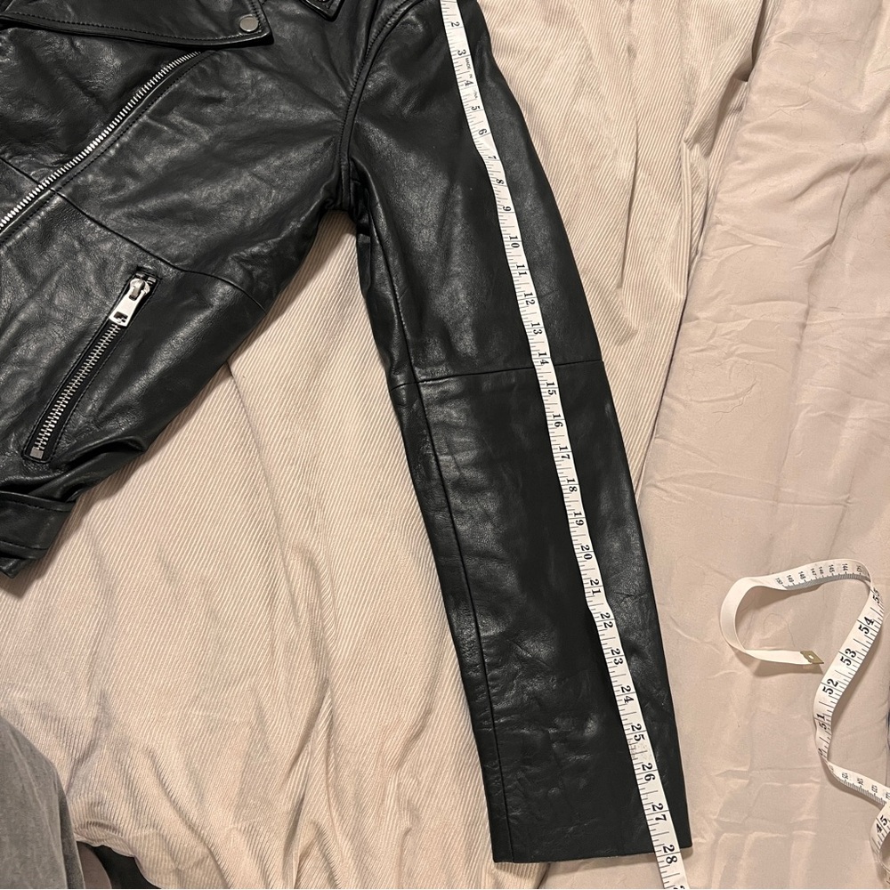 Nasty Gal Black Leather Biker Jacket - Picture 7 of 8